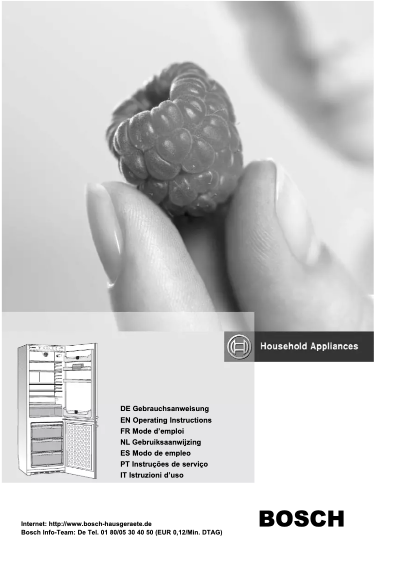 Page 1 de la notice Manuel utilisateur Bosch KGV33X05
