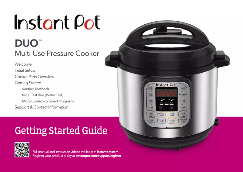 Page n°1 - Instructions / montage Instant Pot Duo