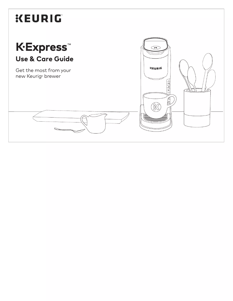 Page n°1 - Manuel utilisateur Keurig K-Express