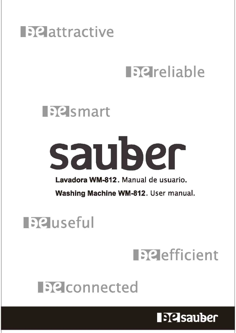 Page 1 de la notice Manuel utilisateur Sauber WM812