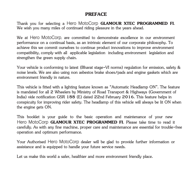 Página 1 del manual Manual de usuario Hero Glamour Xtec (2021)