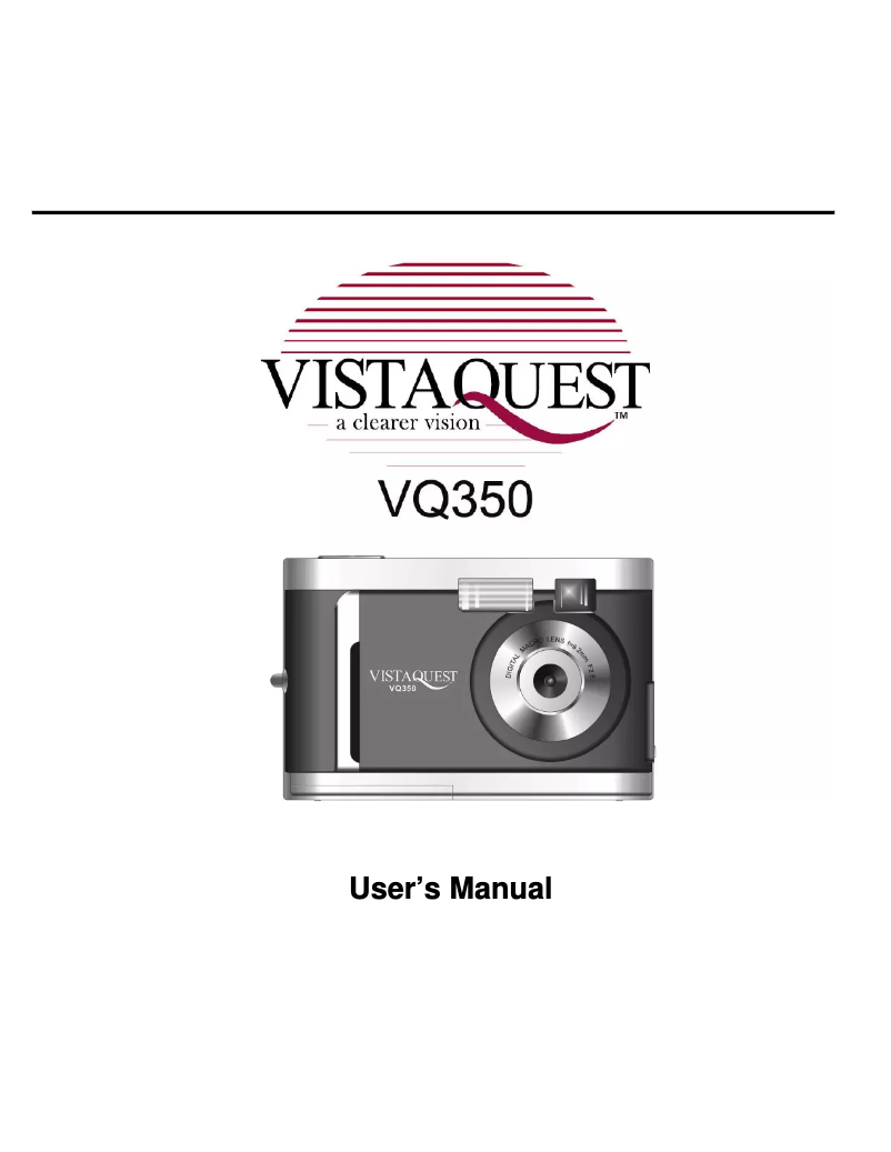 Image de la première page du manuel de l'appareil VQ350