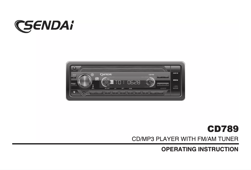 Image de la première page du manuel de l'appareil CD789