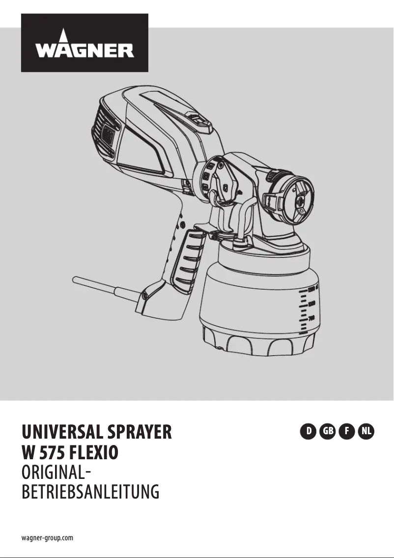 Page 1 de la notice Manuel utilisateur Wagner W 575 Flexio