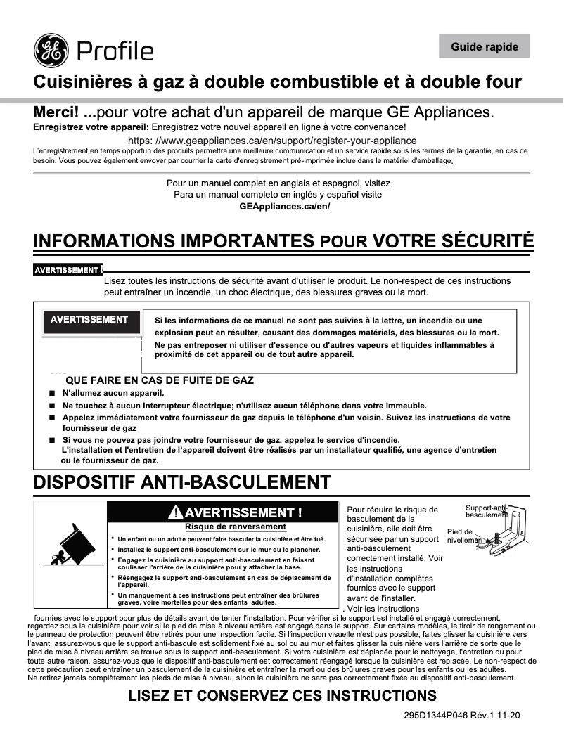 Imagen de la primera página del manual del dispositivo PCGS960YPFS