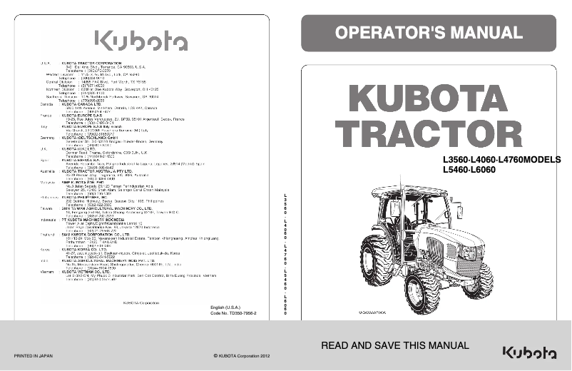 Image de la première page du manuel de l'appareil L6060HSTCC