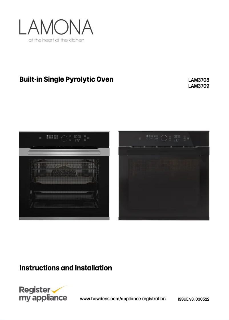 Page n°1 - Manuel utilisateur Lamona LAM3708