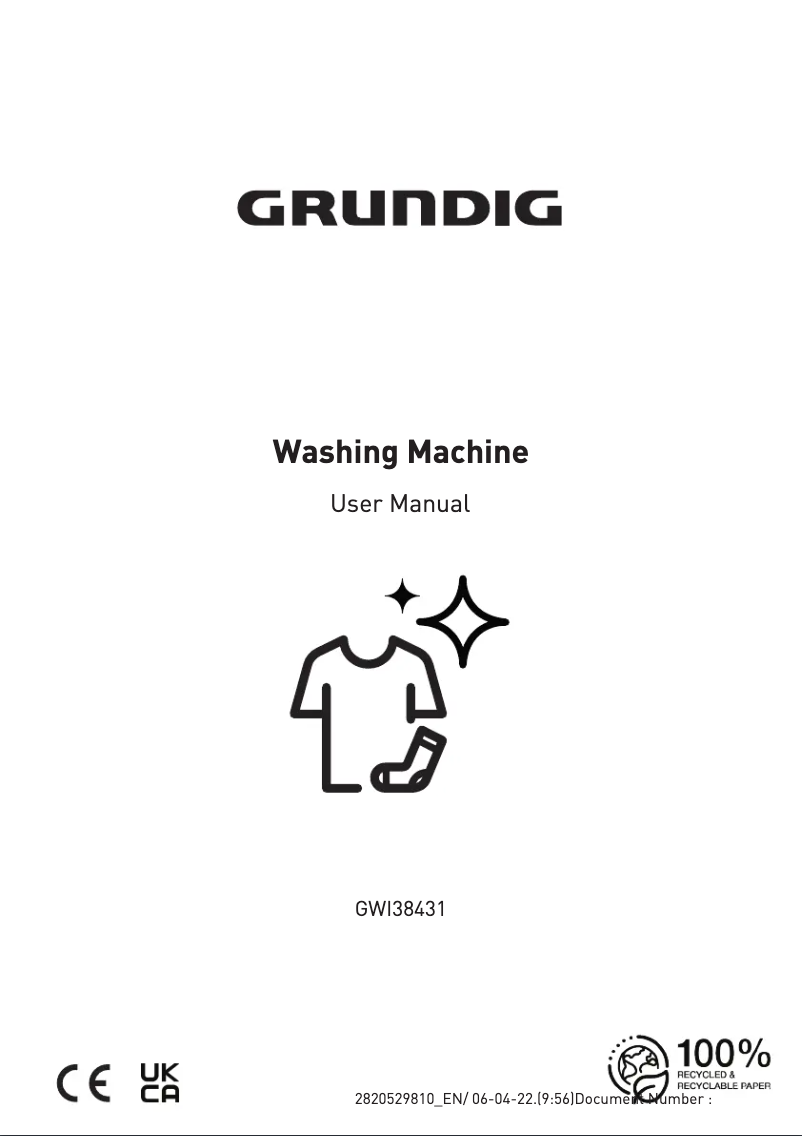 Page 1 de la notice Manuel utilisateur Grundig GWI38431