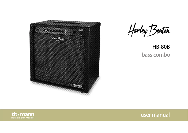 Image de la première page du manuel de l'appareil HB-80B