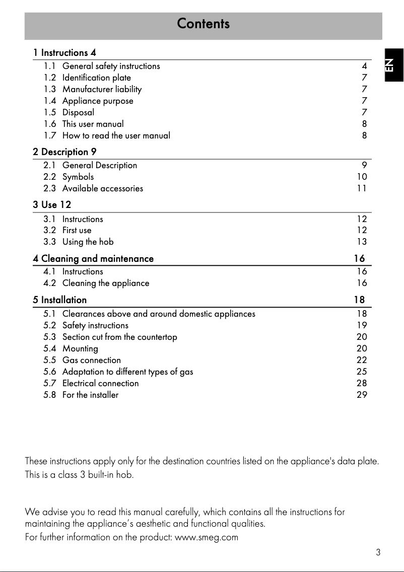 Page 1 de la notice Manuel utilisateur Smeg PV631CNXAU