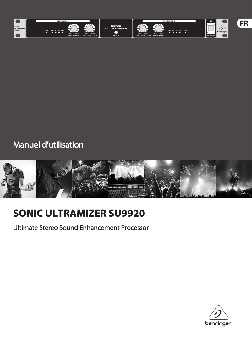 Page 1 de la notice Manuel utilisateur Behringer Sonic Ultramizer SU9920