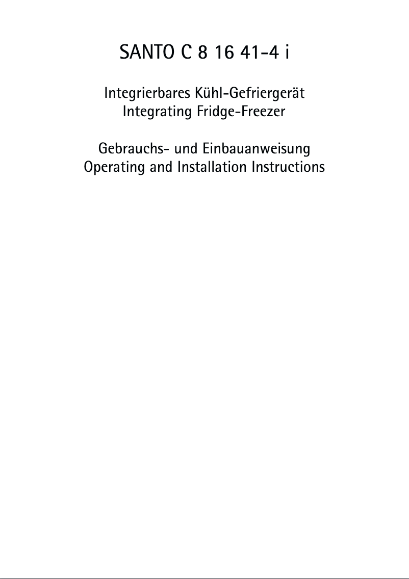 Page 1 de la notice Manuel utilisateur AEG SC81641-4I