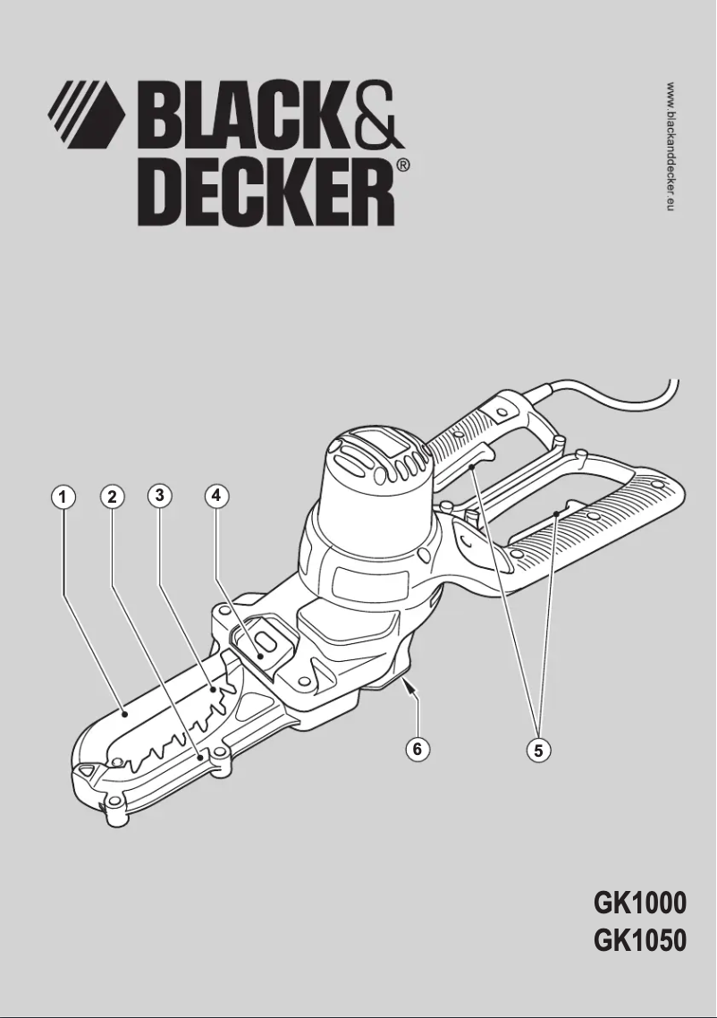Page n°1 - Manuel utilisateur Black & Decker GK1050