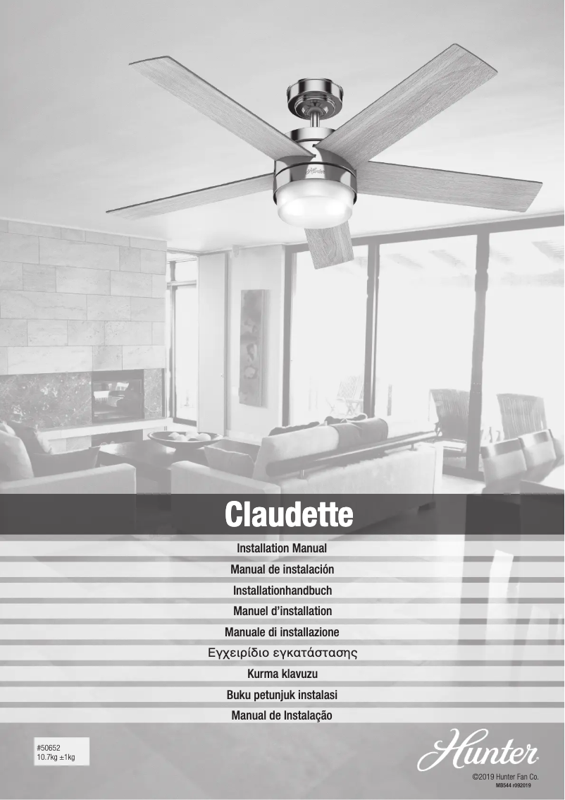 Página 1 del manual Manual de usuario Hunter Claudette