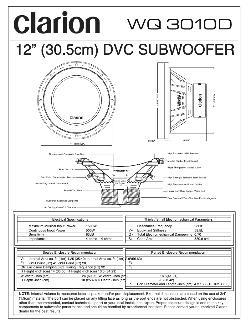 Image de la première page du manuel de l'appareil WQ3010D