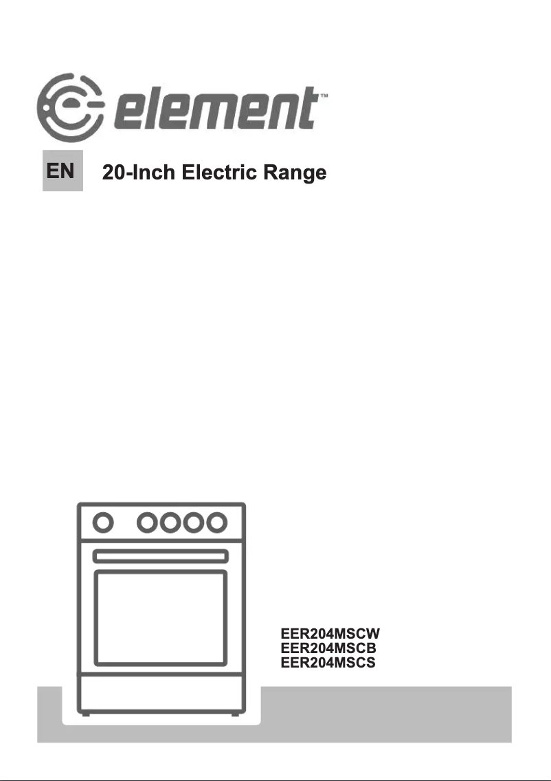 Page n°1 - Manuel utilisateur Element EER204MSCB