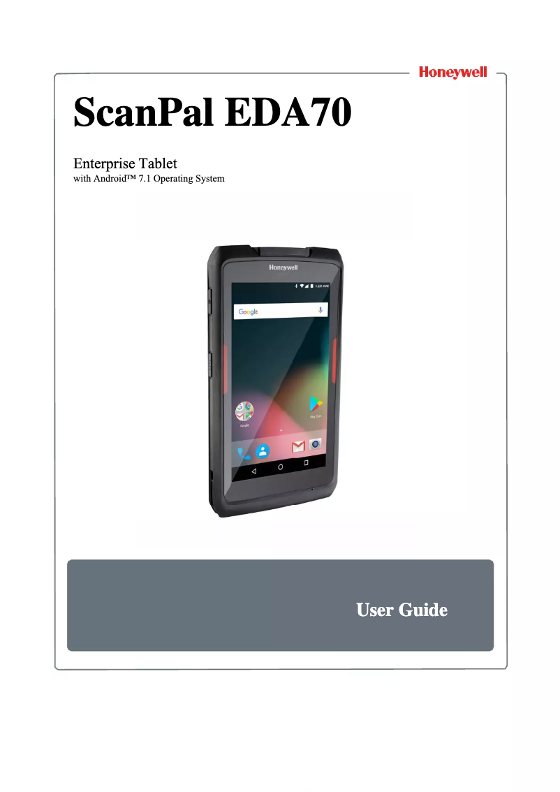 Página 1 del manual Manual de usuario Honeywell ScanPal EDA70
