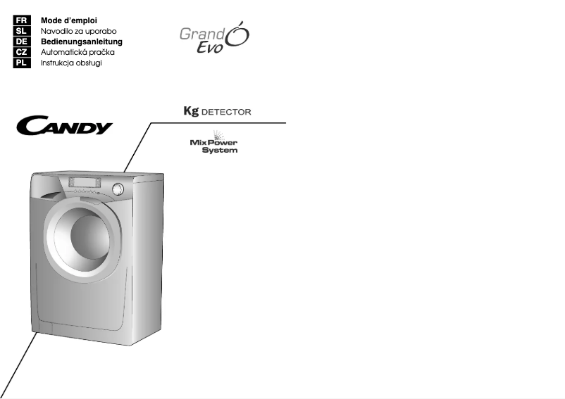 Page 1 de la notice Manuel utilisateur Candy EVO 1484 LW-S