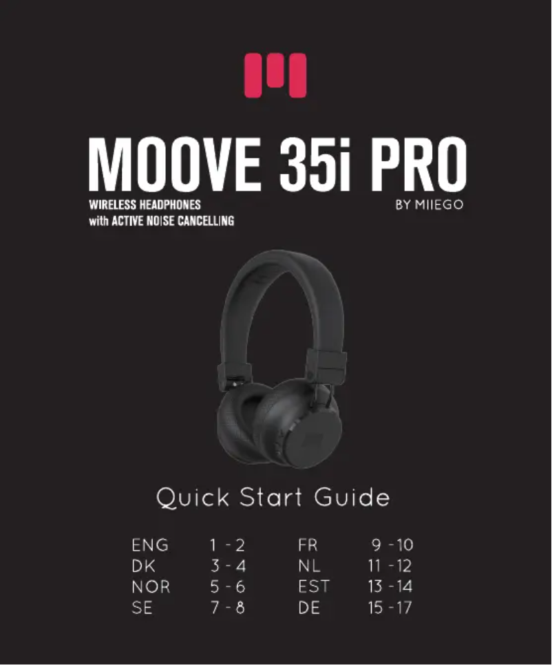 Image de la première page du manuel de l'appareil MOOVE35i PRO