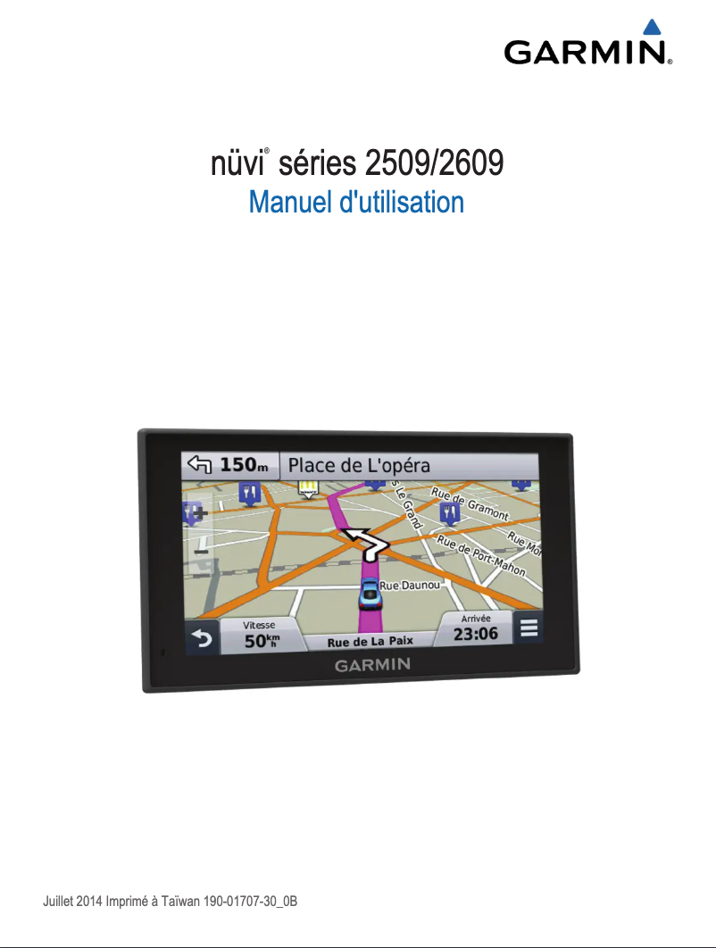 Page 1 de la notice Mode d'emploi Garmin nüvi 2689 LMT
