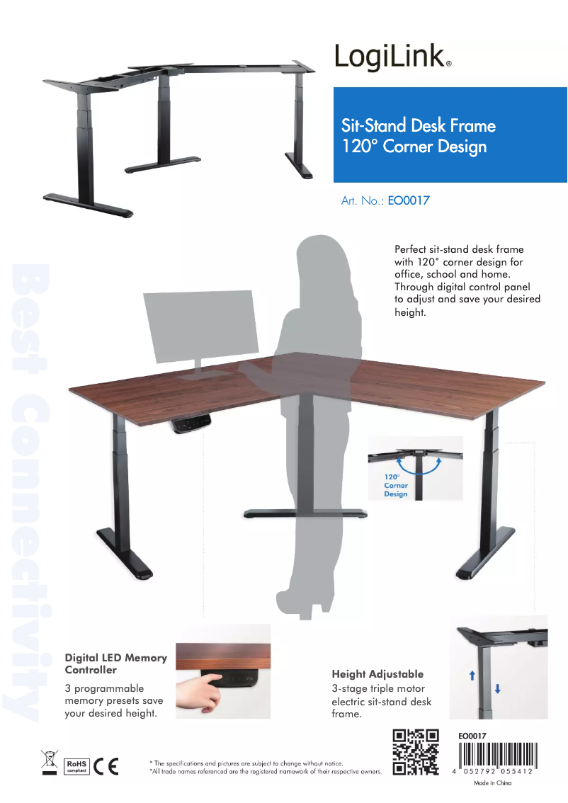 Page 1 de la notice Manuel utilisateur LogiLink EO0017