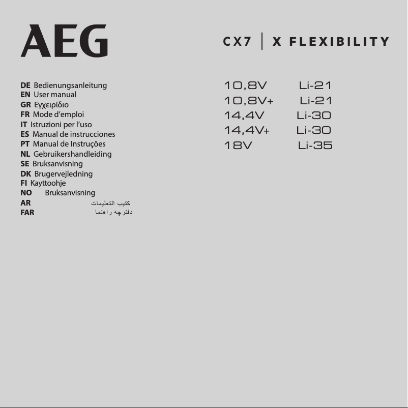 Página 1 del manual Manual de usuario AEG CX7-2-45AN