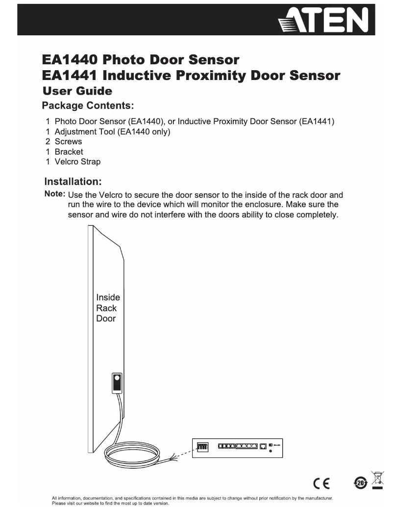 Page 1 de la notice Manuel utilisateur ATen EA1440