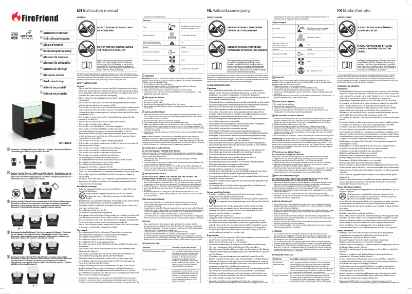 Page n°1 - Manuel utilisateur FireFriend DF-6504