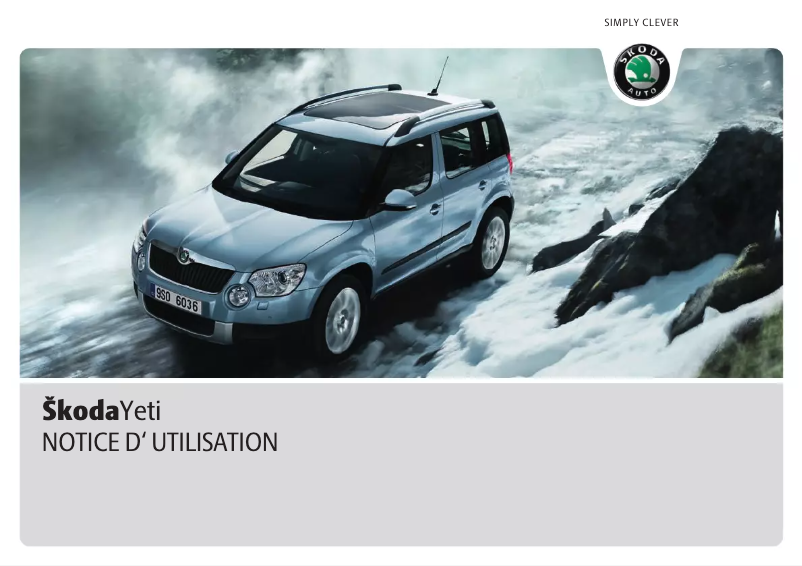 Page 1 de la notice Manuel utilisateur Skoda Yeti (2010)