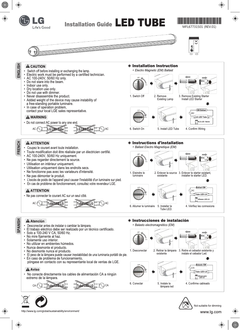 Image de la première page du manuel de l'appareil T5B24BD5FEA