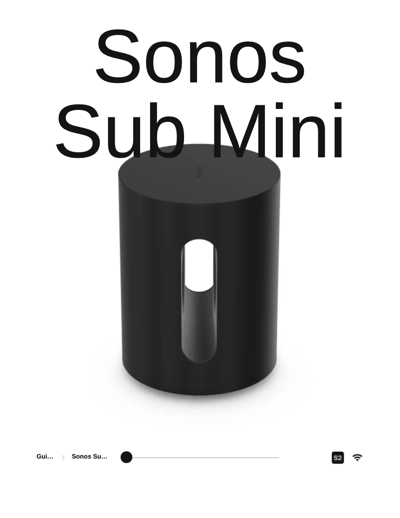 Page n°1 - Manuel utilisateur Sonos Sub Mini