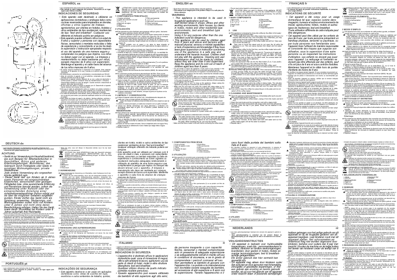 Page 1 de la notice Manuel utilisateur Solac EX6151