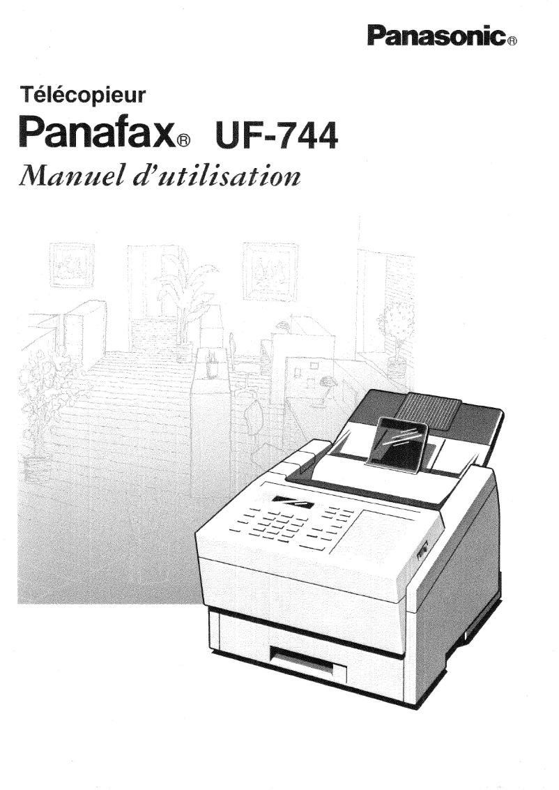 Image de la première page du manuel de l'appareil Panafax UF-744