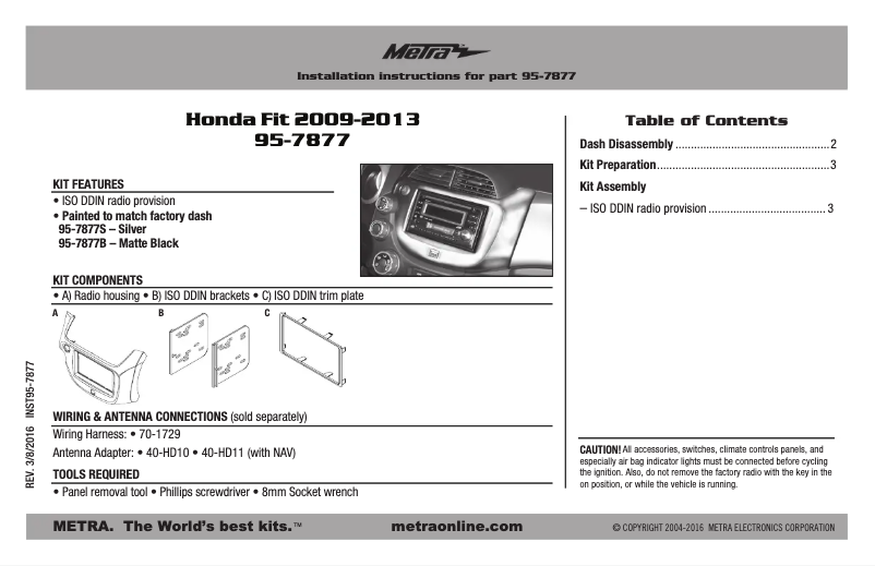 Image de la première page du manuel de l'appareil 95-7877S