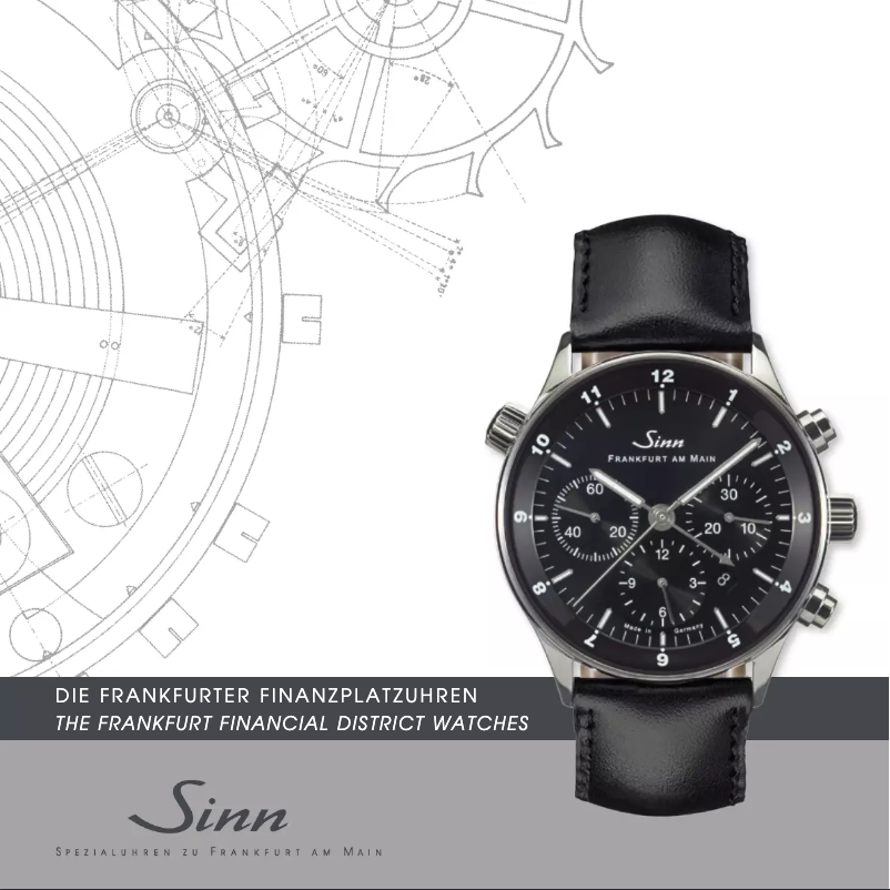 Page 1 de la notice Manuel utilisateur Sinn 6099