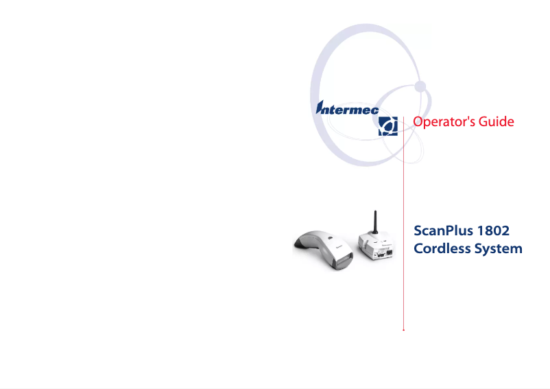 Page 1 de la notice Manuel utilisateur Intermec ScanPlus 1802 Vista