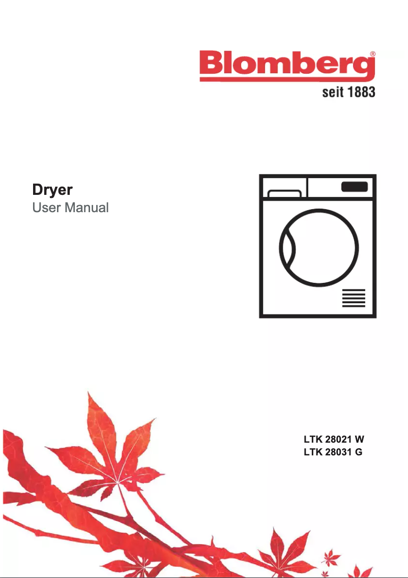 Page n°1 - Manuel utilisateur Blomberg LTK28021