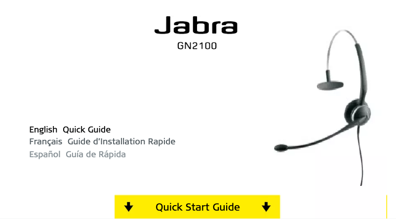 Page n°1 - Manuel utilisateur Jabra GN 2110-ST