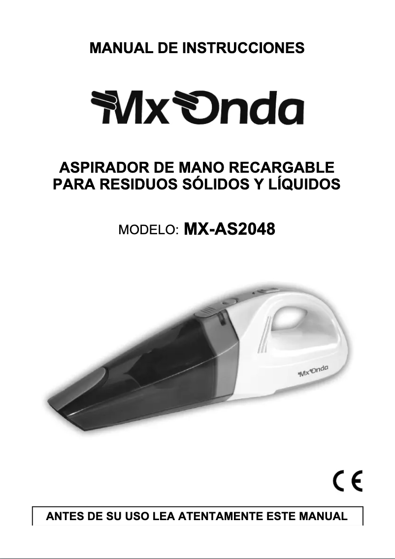 Page 1 de la notice Manuel utilisateur Mx Onda MX-AS2048