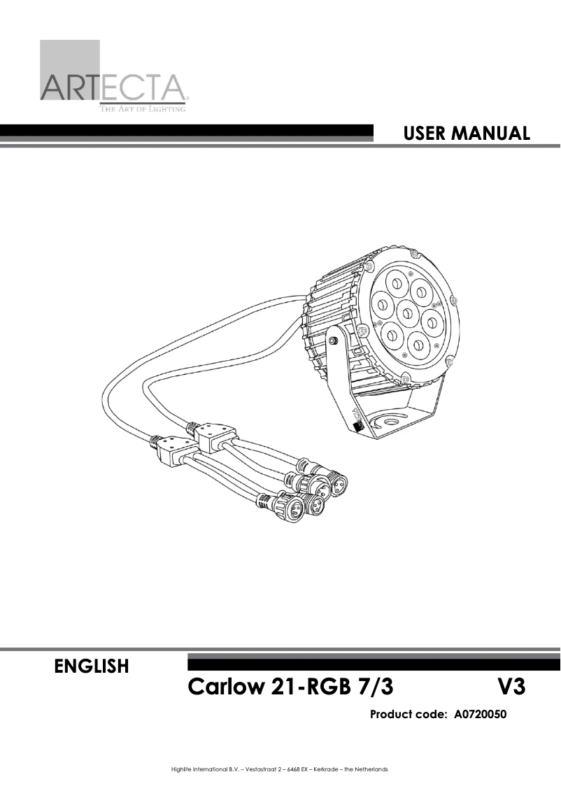 Page n°1 - Manuel utilisateur Artecta Carlow 21