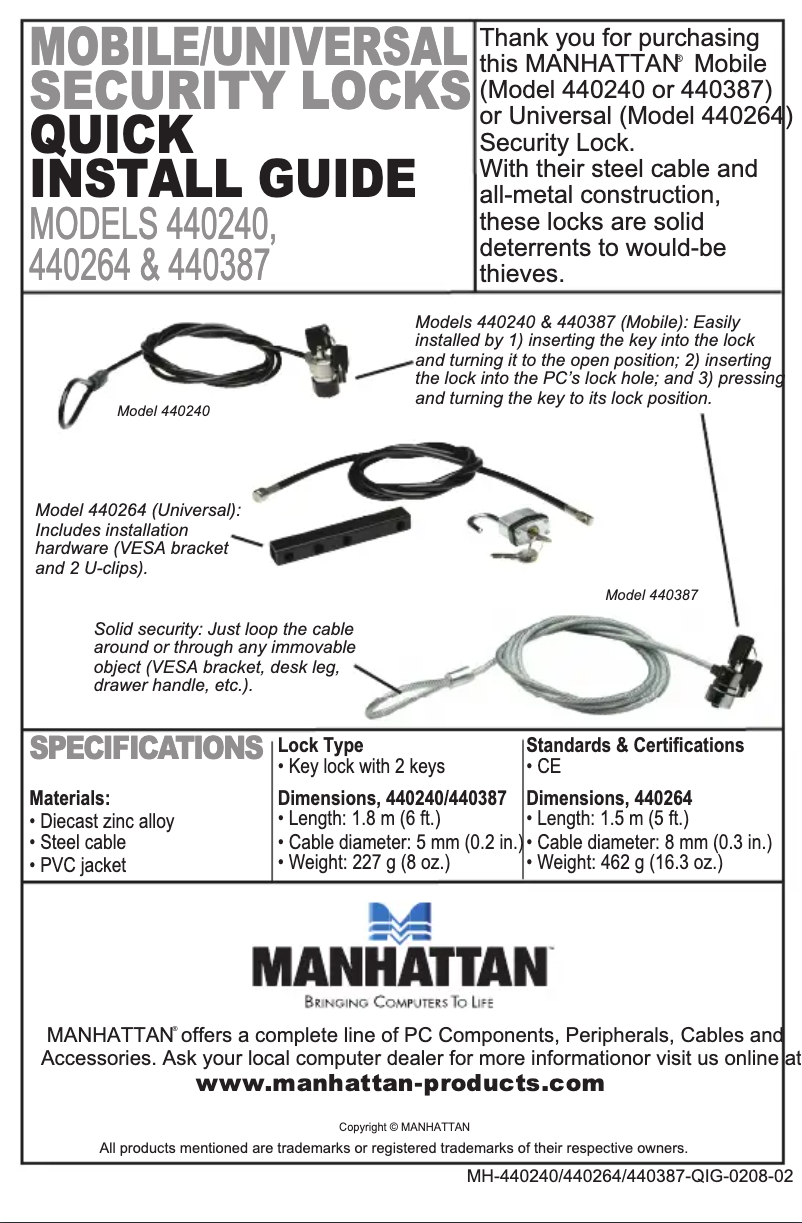 Image de la première page du manuel de l'appareil 440387
