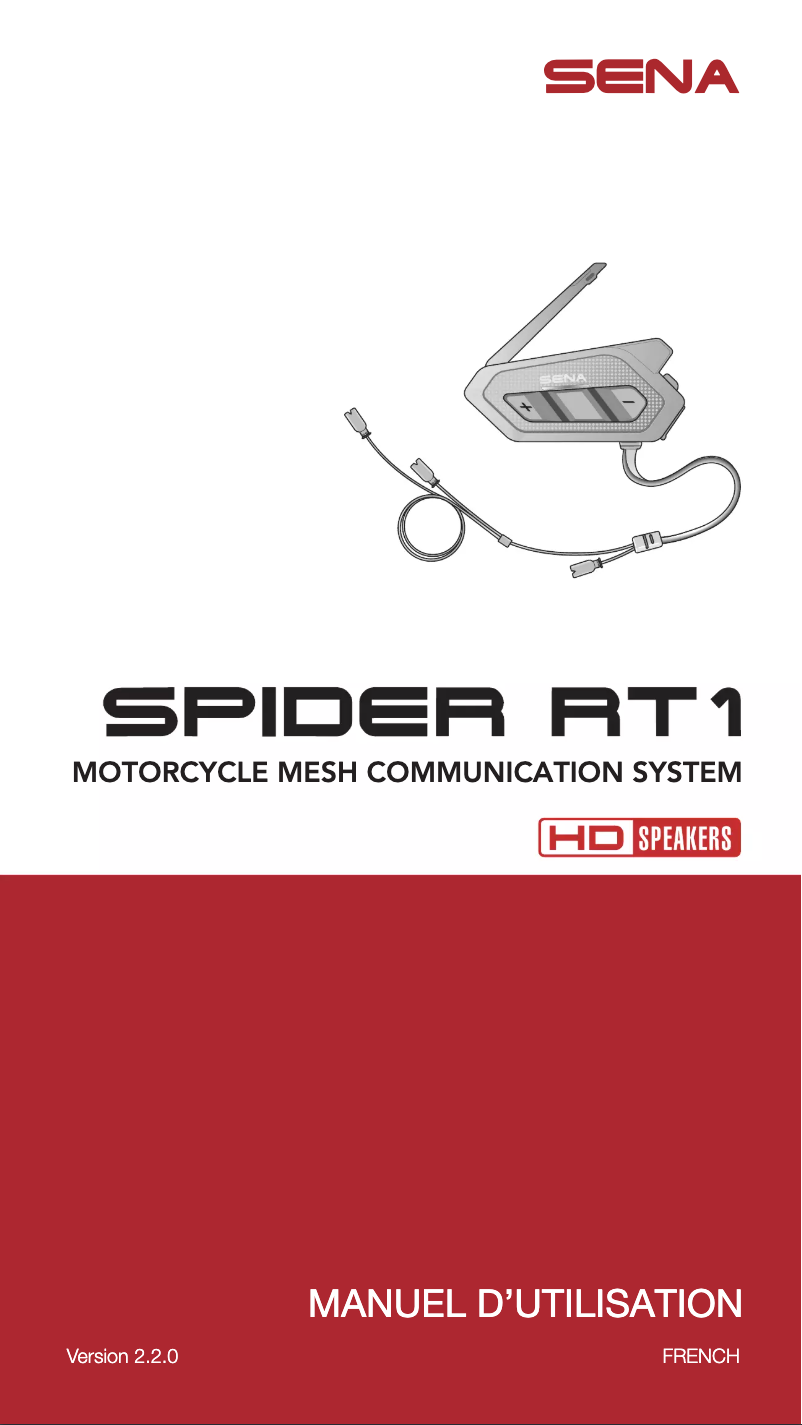 Page 1 de la notice Manuel utilisateur Sena Spider RT1