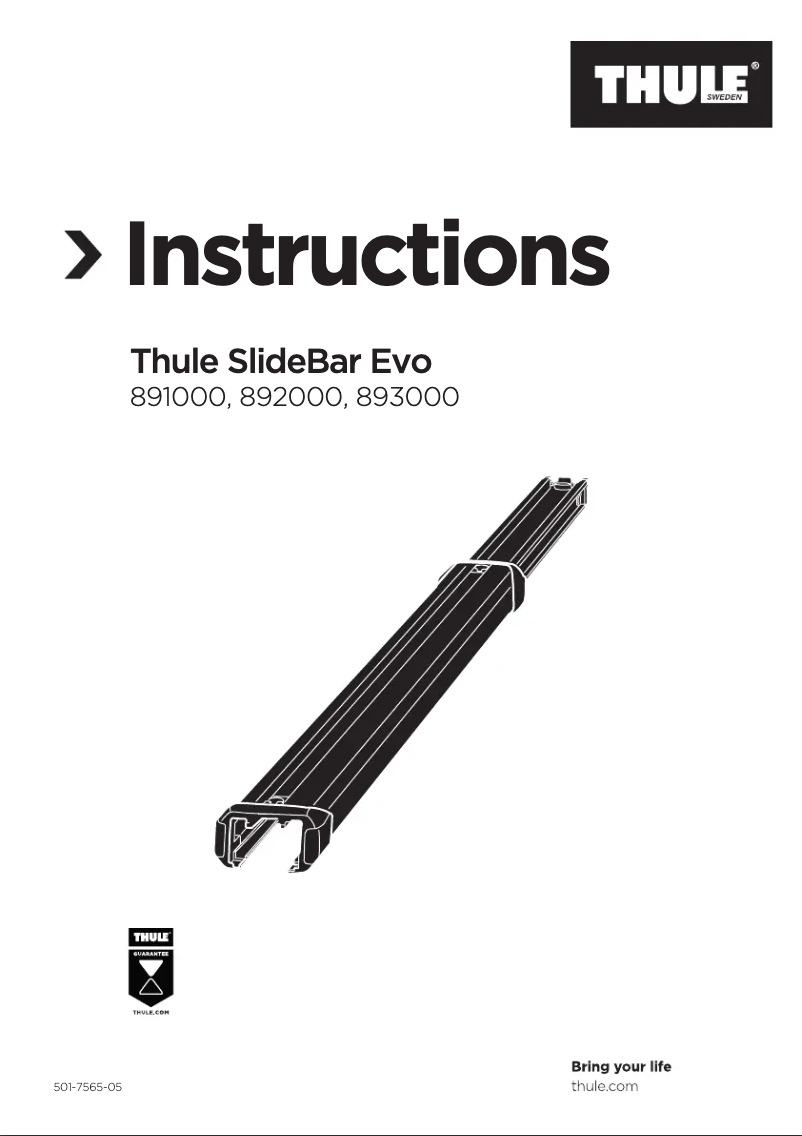 Página 1 del manual Manual de usuario Thule Kit 893000