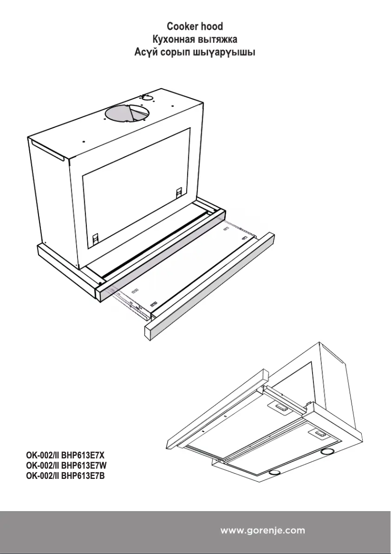 Page 1 de la notice Manuel utilisateur Gorenje BHP613E7X-CL