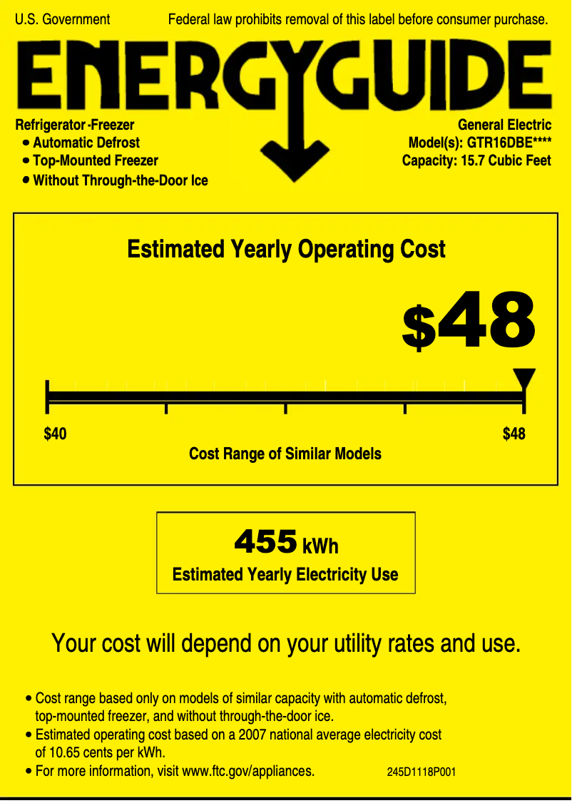 Imagen de la primera página del manual del dispositivo GTR16DBEWW
