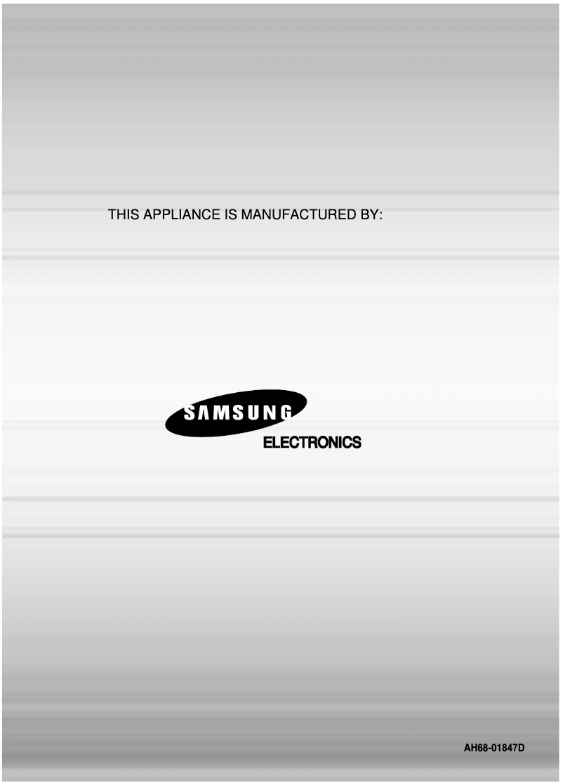 Page 1 de la notice Manuel utilisateur Samsung MAX-KT75