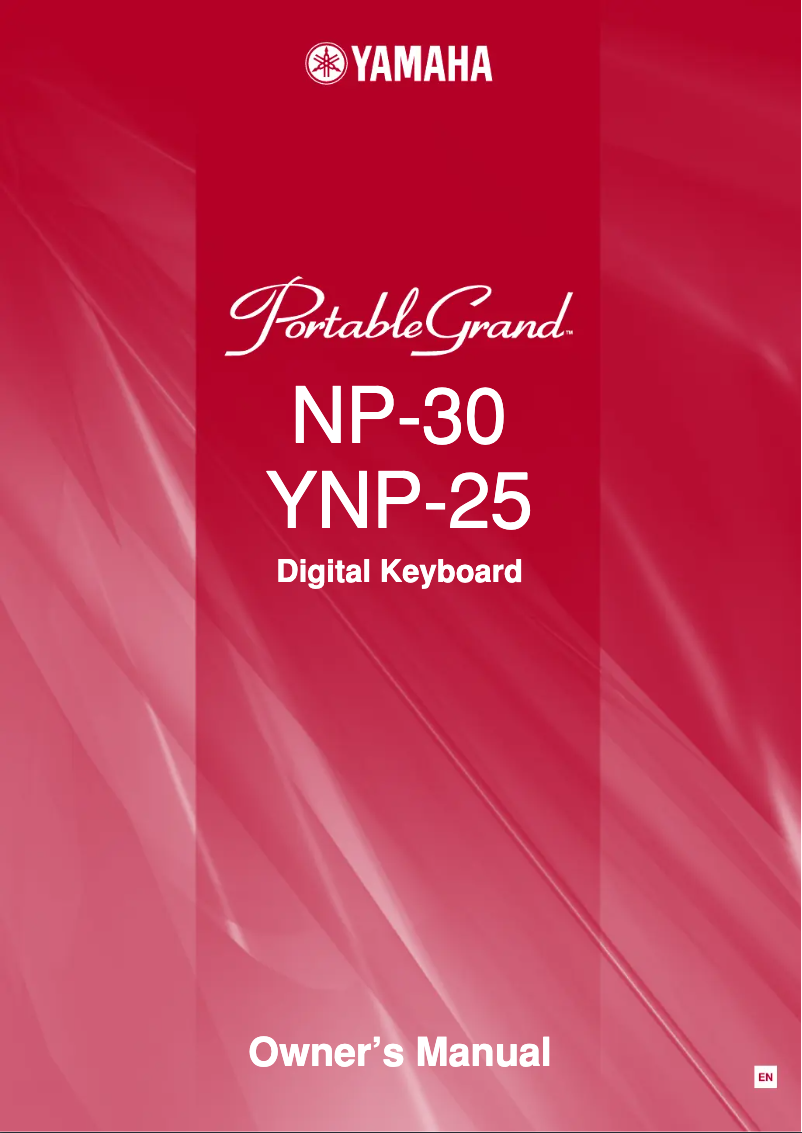 Page 1 de la notice Manuel utilisateur Yamaha YNP-25