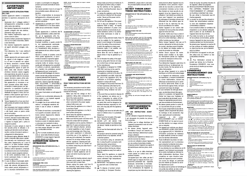 Página 1 del manual Manual de usuario Ariete 733