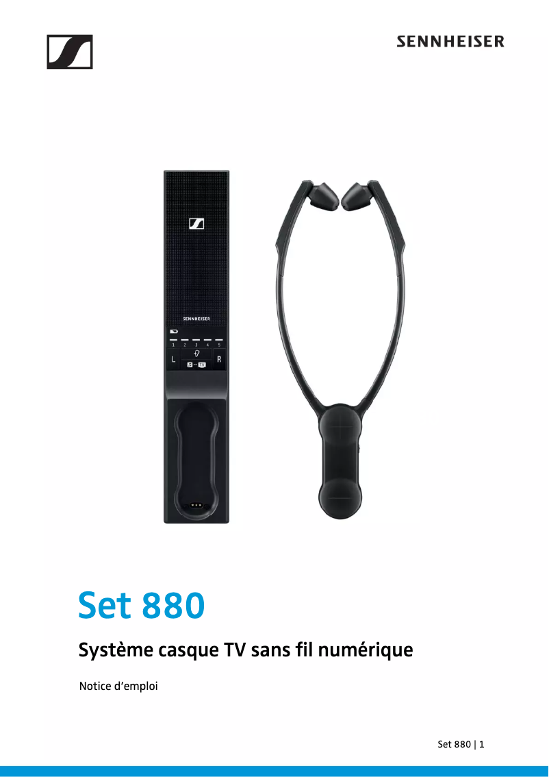 Image de la première page du manuel de l'appareil Set 880