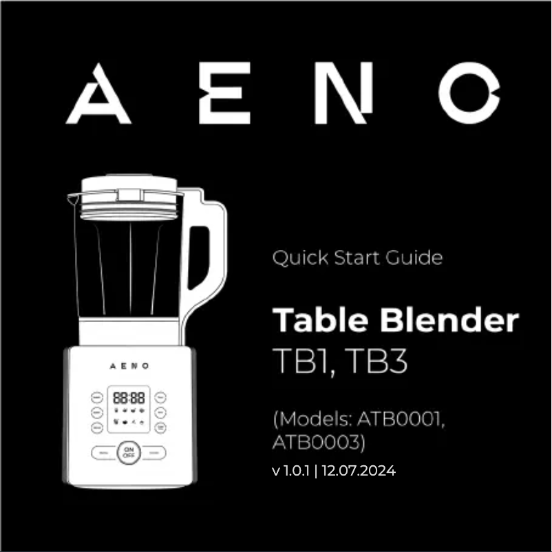 Page n°1 - Guide de démarrage rapide AENO TB1